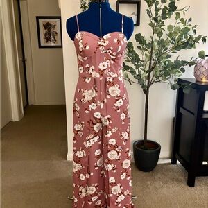 Xhilaration Blush Floral Jumpsuit | NWT